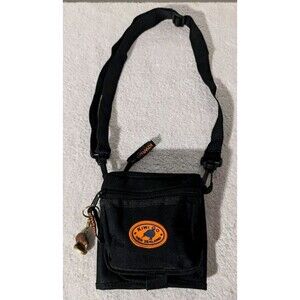 Kiwi Go New Zealand Travel Pouch Bag Crossbody Black w/ Kiwi Charm